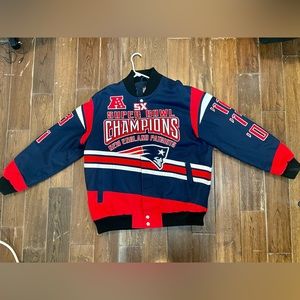 Patriots NFL Varsity jacket (5 times champion jacket), size xl